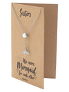 Helen Pearl and Mermaid Tail Necklace for Women