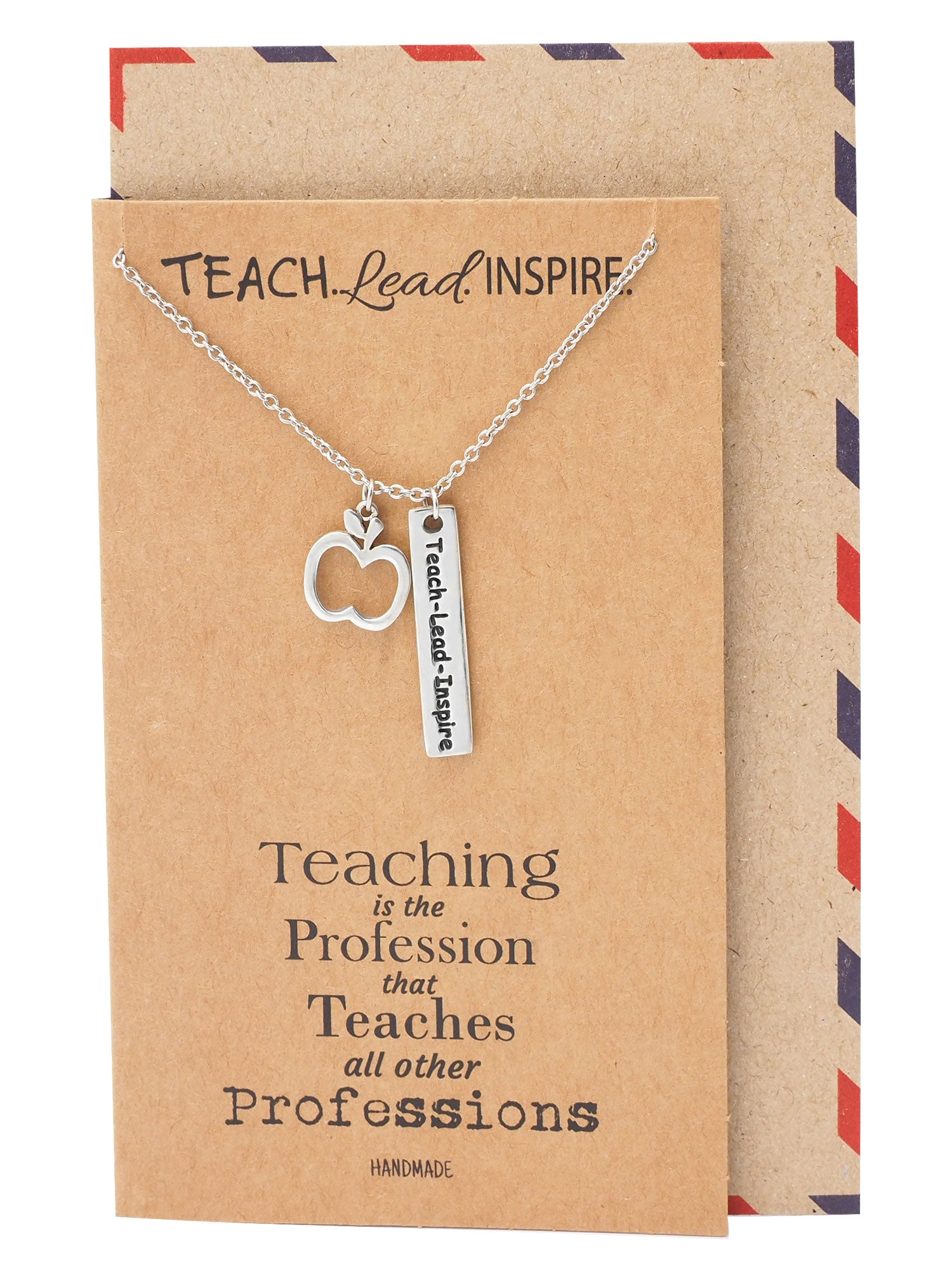 Lucia Teacher Quotes Gifts Inspirational Jewelry and Thank You Cards