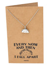 Loisa Taco Pendant Necklace Every Now And Then I Fall Apart Jewelry Gift
