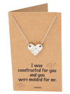 Immanuelle Lego Pendant Necklace Relationship Goals Gifts for Women with Greeting Card