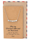 Liezyl Heart My Tribe on Tube Pendant Necklace Inspiration Greeting Card