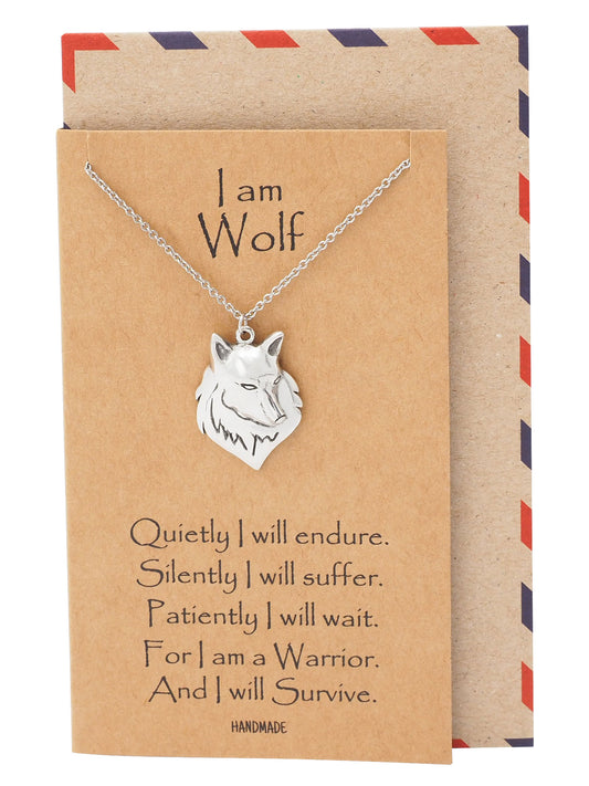 Malen Wolf Necklace for Men and Women