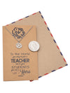 Camille Teacher Necklace Live Love Teach Pendant Best Gift for Teachers