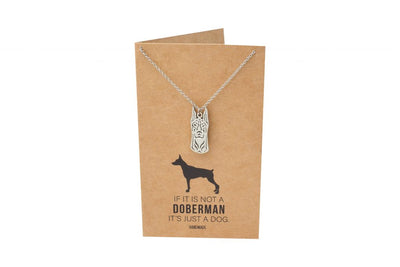 Jolene Doberman Head Pendant Necklace