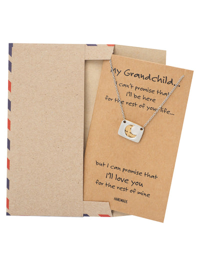 Rica Love You to the Moon and Back Necklace and Greeting Card