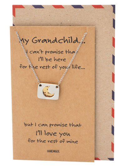 Rica Love You to the Moon and Back Necklace and Greeting Card