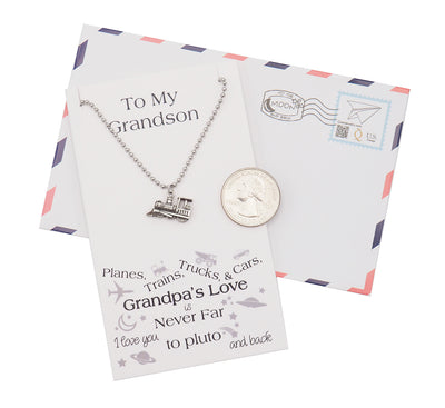 Zac Happy Birthday Cards Train Necklace