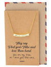 Liezyl Heart My Tribe on Tube Pendant Necklace Inspiration Greeting Card