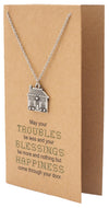 Lorelai Happiness and Blessings Family Necklace with House Pendant for Women