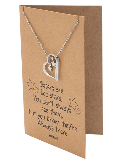 Sister Quotes Jewelry Greeting Card