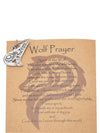 Chlodette Loving Wolf Necklace with Inspirational Quote and Prayer