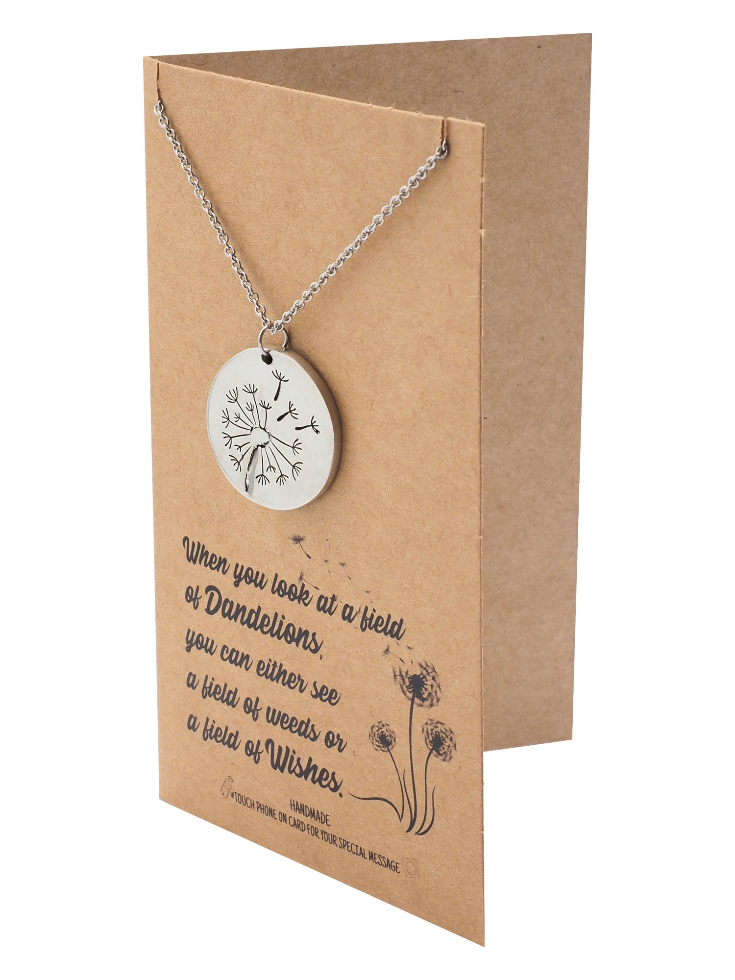Zelda Dandelion Plate Pendant Necklace