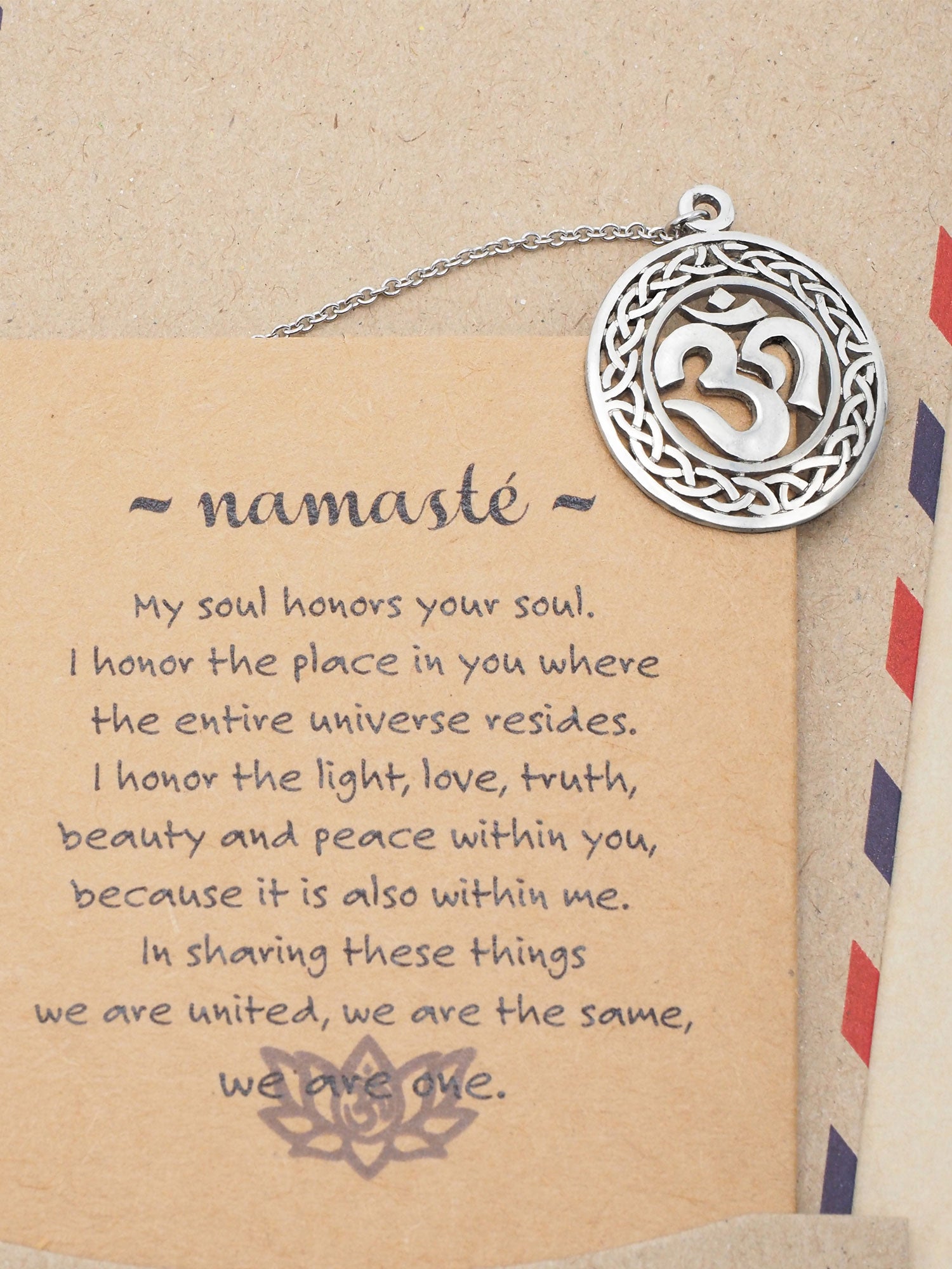 Katrea Om Pendant Yoga Necklace for Women Inspirational Jewelry
