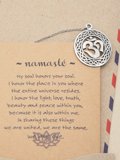 Katrea Om Pendant Yoga Necklace for Women Inspirational Jewelry