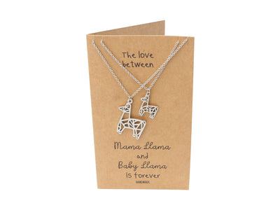 Eliana Mama and Baby Llama Pendants