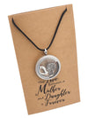 Eurika Locket Necklace with Mother Daughter Birds and Tree Charms