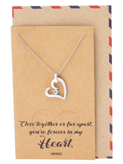 Fiona Love Heart Pendant Necklace