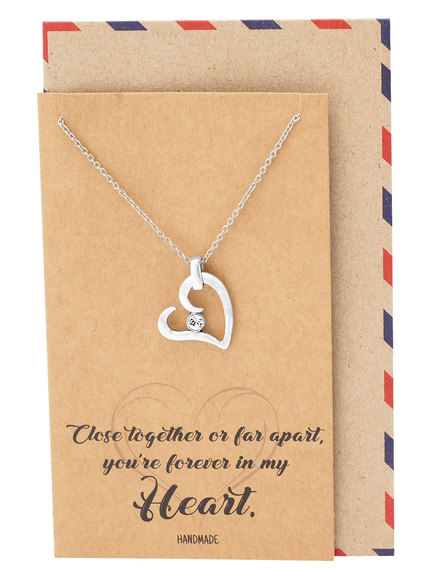 Fiona Love Heart Pendant Necklace