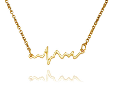 Macaria Electrocardiogram Heartbeat Necklace, Nurse Gifts