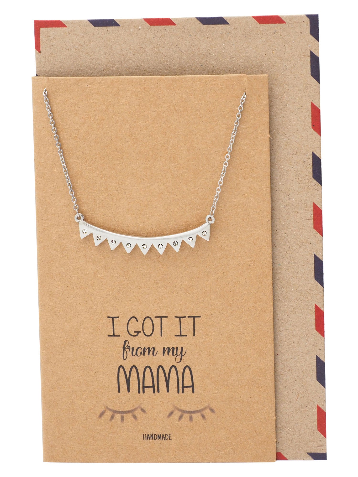 Seena Eyelash Necklace with Swarovski Crystals