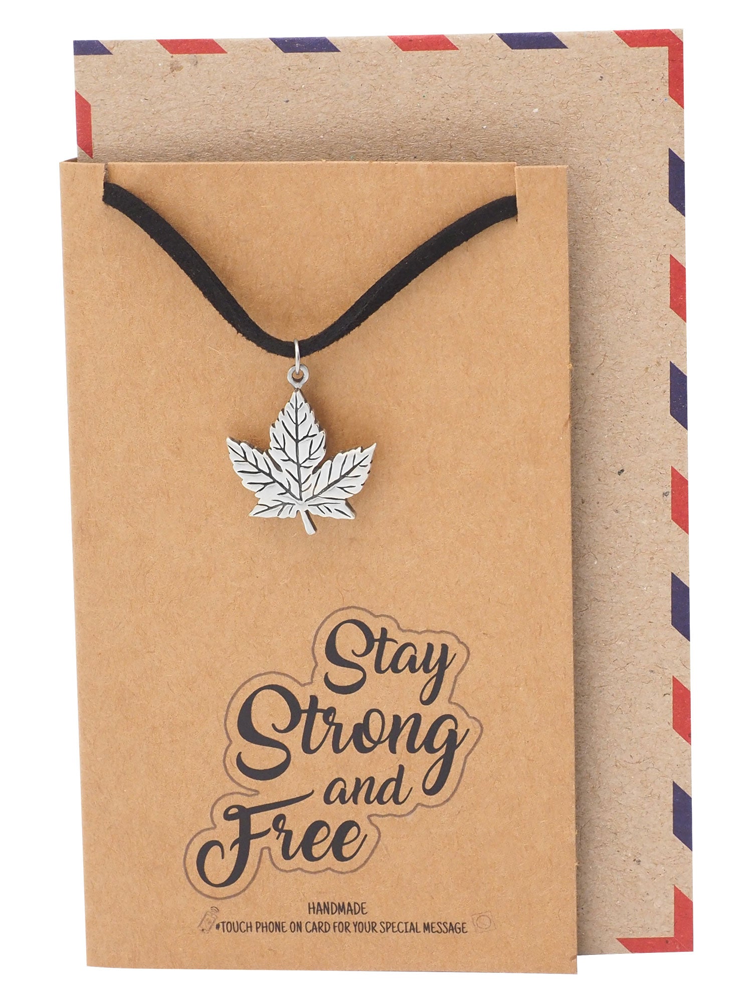 Lyla Maple Leaf Pendant Choker Necklace