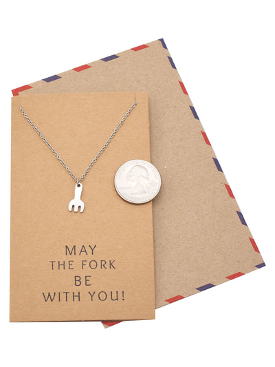 Mariele Fork Charm Necklace