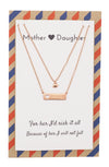 Riva Heart Bar Mother Daughter Necklace Set