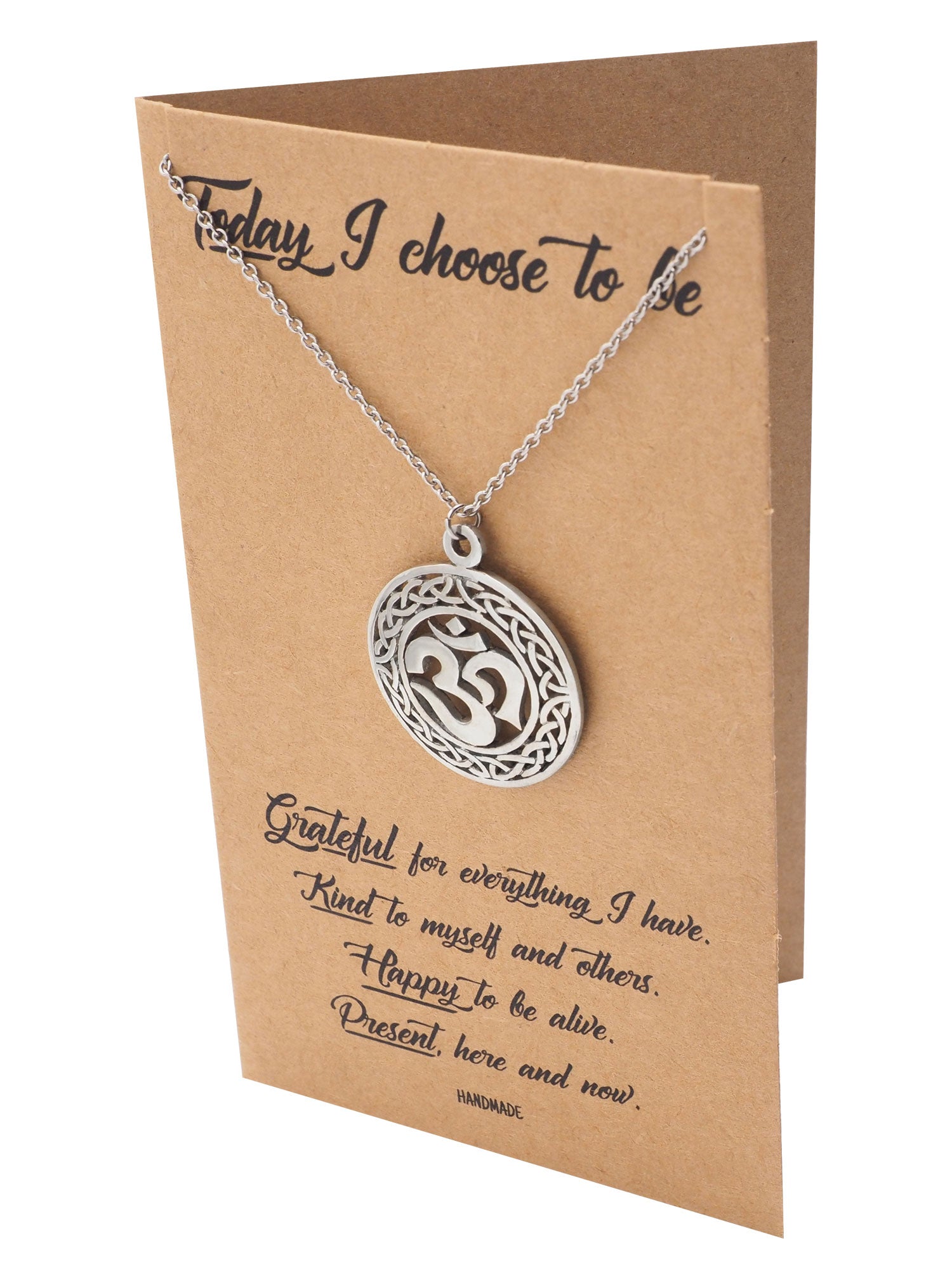 Katrea Om Pendant Yoga Necklace for Women Inspirational Jewelry