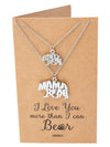 Bryony Mama and Baby Bear Pendants 2 sets of Necklace