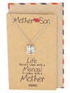 Kayden Mother and Son Otter Necklace with Inspirational Quote