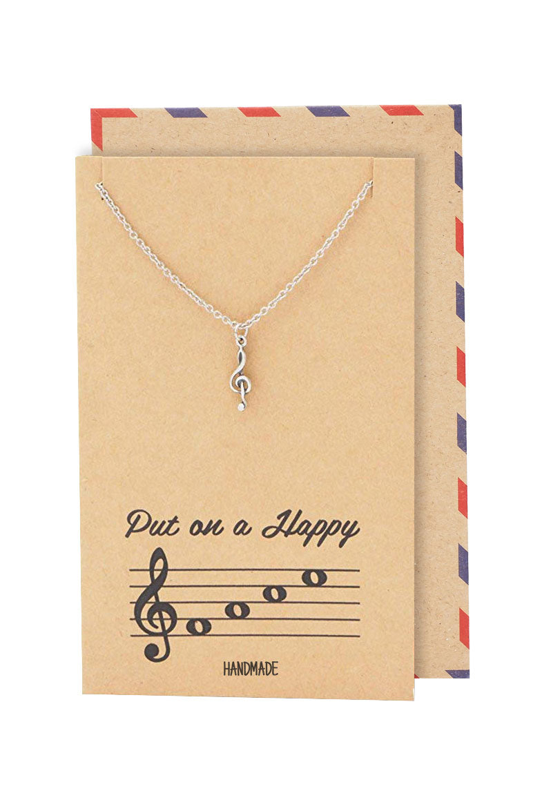 Alanis Music Note Treble Necklace