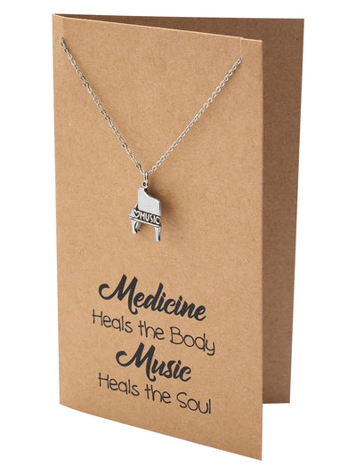 Quinzel Birthday Gifts Music Necklace