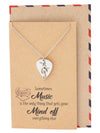 Alena Guitar Pick and Music Note Necklace