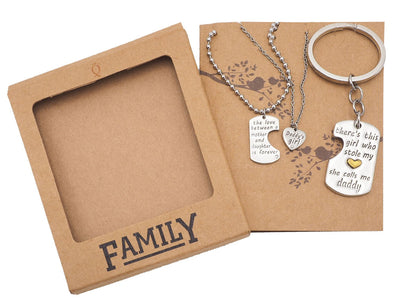 Joie Father Mother Daughter Necklace Set