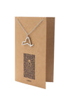 Juliette New York Map Necklace for Women with Greeting Card - Silver Tone