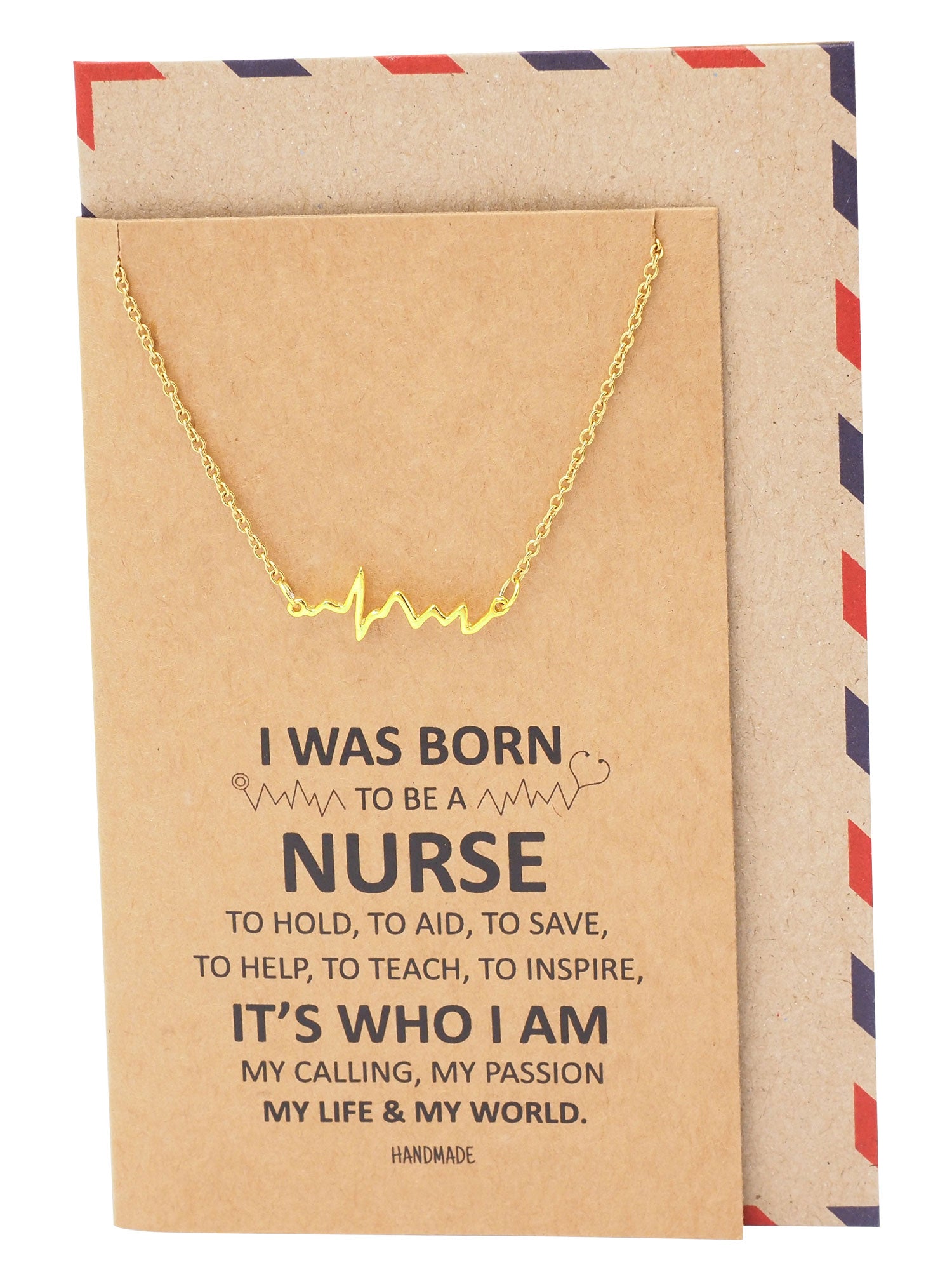 Macaria Electrocardiogram Heartbeat Necklace