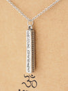 Cadence Om Bar Pendant Necklace