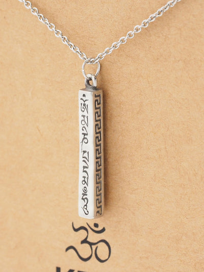 Cadence Om Bar Pendant Necklace