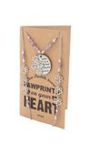 Jaila Pawprints Face Mask Lanyard Necklace with Inspirational Greeting Card