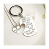 Dominic Father Daughter Personalized Keychain & Heart Necklace