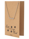 Reid Gifts for Dog Lovers Paw Print Necklace Pet Quotes Greeting Card