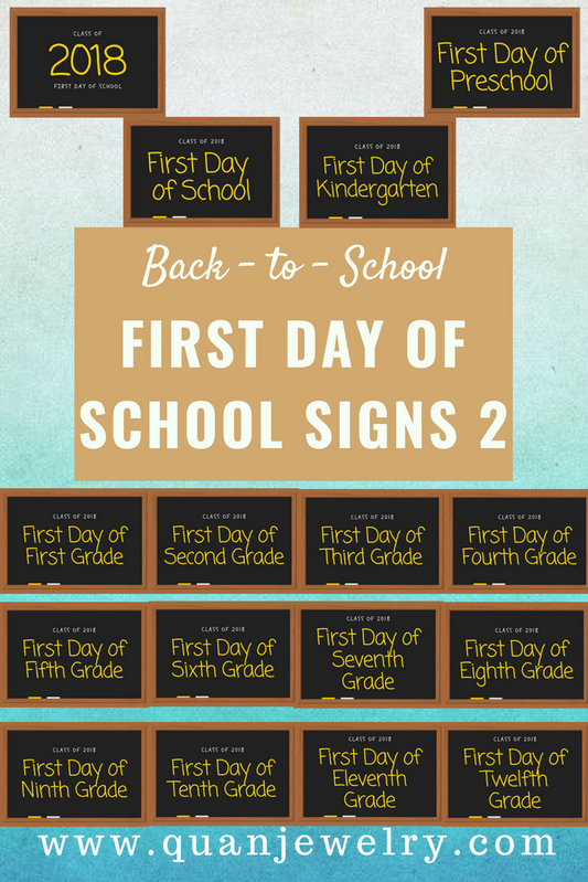 Free Back-to-School Printables First Day of School Signs Part 2