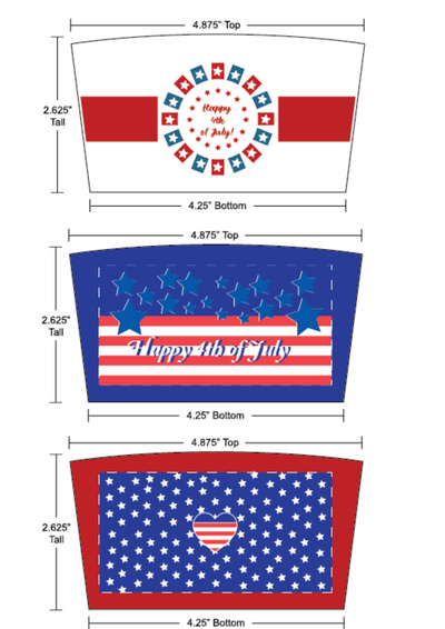 Free 4th of July Coffee Sleeve Printable