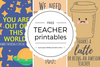 Free Printable Teacher Appreciation Thank You Cards