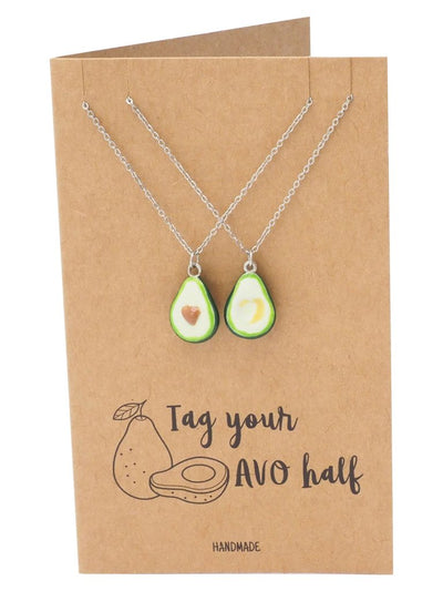 Avocado Pendant Matching Necklace for Women