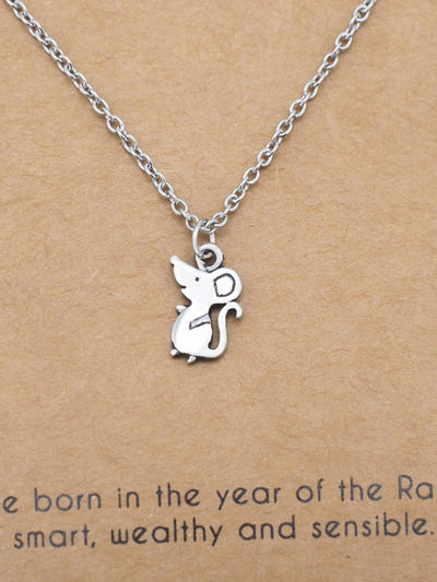 Abril Year of the Rat Pendant Necklace