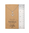 Rebecca Bright Stars Necklace with Inspirational Quote, Sympathy Gifts