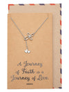 Earleen Infinity Cross and 2 Hearts Pendant Necklace