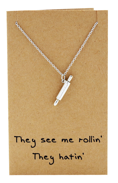 Rachel Chef Jewelry with Rolling Pin Pendant