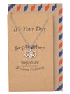 Nancy Lotus Flower Necklace with September Birthstone and OM Symbol Pendant